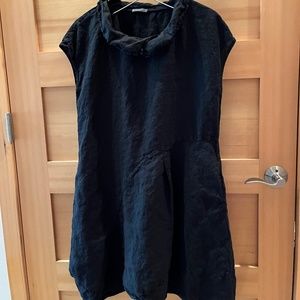 Oska, Black, Linen, Dress Sz 2 (8/12)